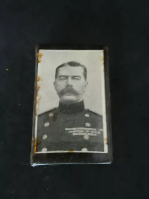 WW1 Matchbox Holder with photo of Lord Kitchener, circa 1916