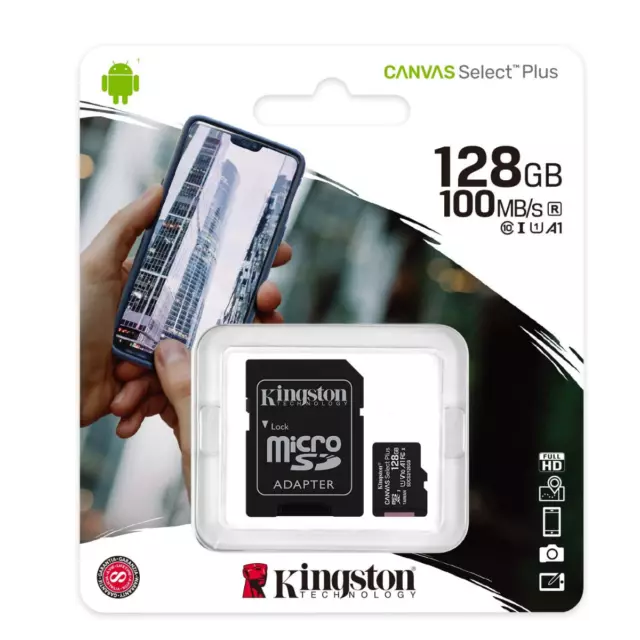 Micro Carte SD Sdxd Mémoire Tf Classe 10 32GB 256GB Complet HD & Adapter