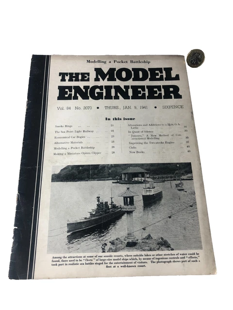 MAGAZINE THE MODEL Engineer Mag 1941 Vintage ra £6.37 - PicClick UK