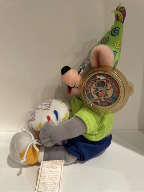 Rare 2003 Limited Edition Happy Birthday Chuck E Cheese Plush Nwt 19 Rare 2003 Limited Edition Happy Birthday Chuck E Cheese Plush Nwt 19