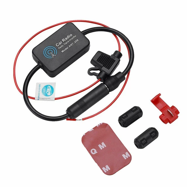 Amplificatore Antenna DAB/FM Per Auto 12V, Compatibile Con Sony, Blaupunkt, Pioneer, Migliora Segnale Radio