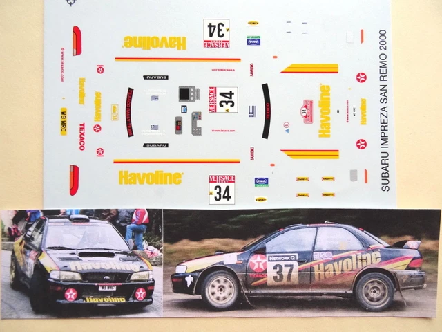 Décalcomanies Adruzilo Lopes + Subaru Impreza WRC Altaya 1/43 - Rallye Du Portugal 2014, Occasion