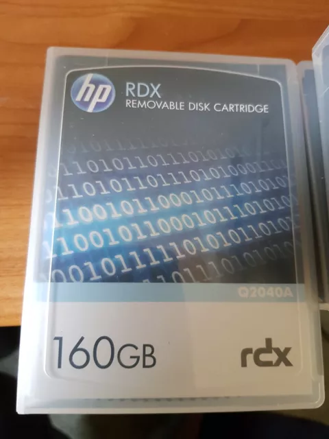 hp rdx 160gb removable disk cartridge - used 