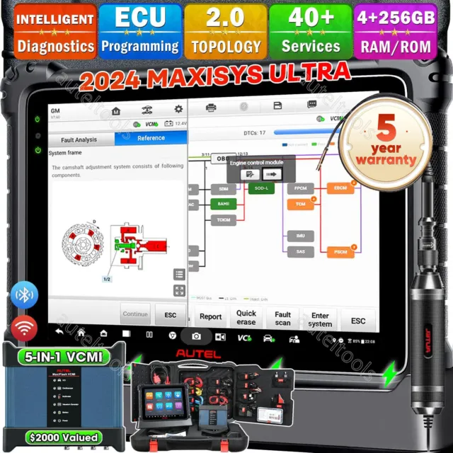 2024 Autel MaxiSys Ultra MSULTRA Auto Intelligent Diagnostic Scanner Programming