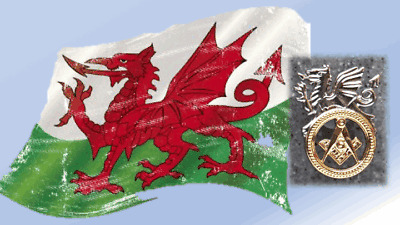 Cymru  am  Byth   /   Wales  Forever  - 2022  Welsh  Masonic Pin Badge