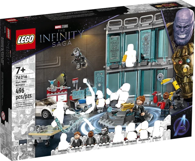 LEGO MARVEL SUPER HEROES 76216 Iron Man Armory Set 🔻NEW WITH