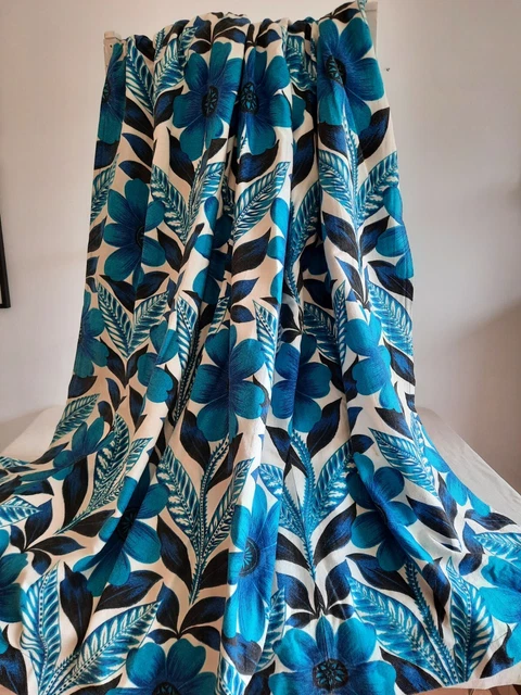 Tessuto Floreale Vintage In Poliestere Leggero 90x150 Cm, Ideale Per Cucito Creativo, Tende E Abbigliamento Fai-da-te