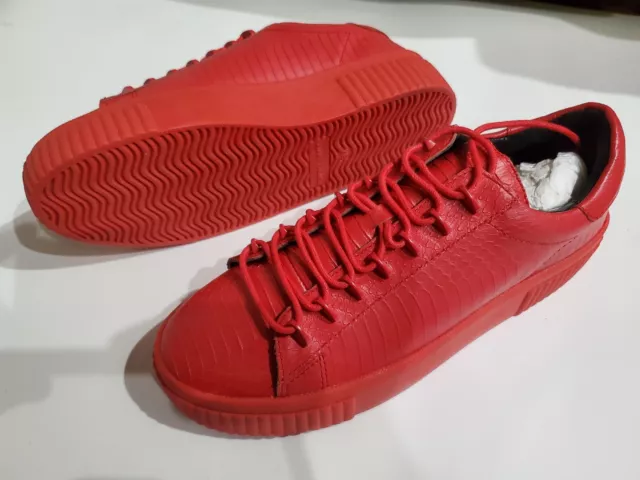 kendall kylie Reese Red Embossed Creeper Platform Sneakers. Bright Red Sz 8M 3