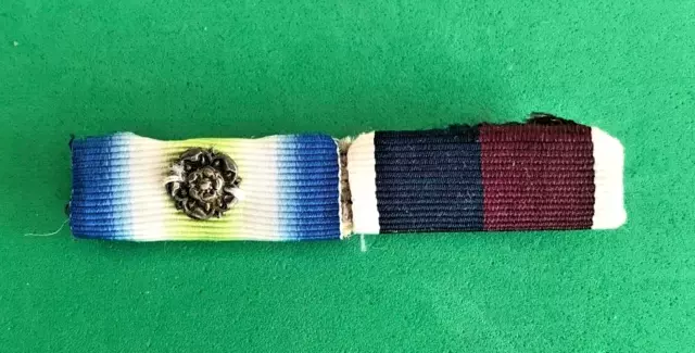 Medal Ribbon Bar - Falklands Medal With Rosette / Raf Long Service Medal
