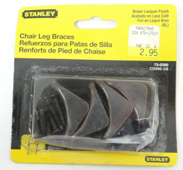 Stanley Chair Leg Braces Brown Lacquer Finish 73-0300 CD996-1/2