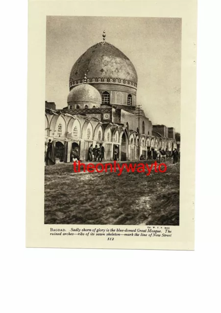 Great Mosque, Bagdad, Iraq (Tomb Of Zobeida, Reverse), Book Illustration, c1920