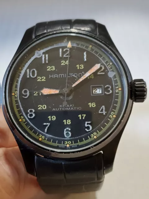 HAMILTON KHAKI FIELD Automatic H706850 Self Winding Wristwatch Good Condition 190.99 PicClick