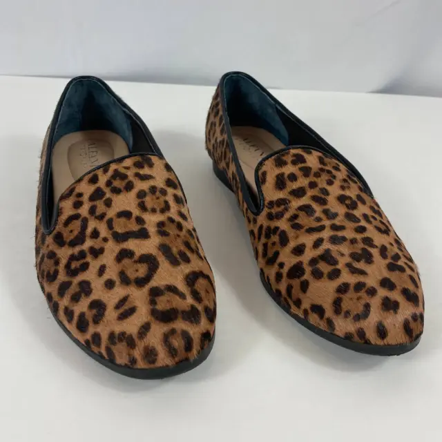 Alfani Oceanaa Step N Flex Leopard Cheetah Print Calf Hair Loafers Flats size 7M