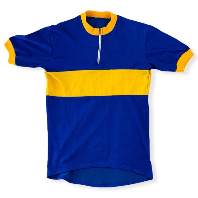 Maillot De Cyclisme Vintage - Taille M (S), 47cm, Coloré, Manches Courtes, Occasion