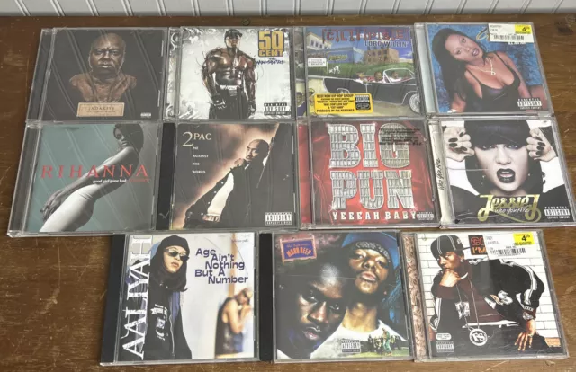 CD Lot of 11 Rap, Hip Hop Explicit Content Advisory , 2PAC, Big Pun, Mob Deep