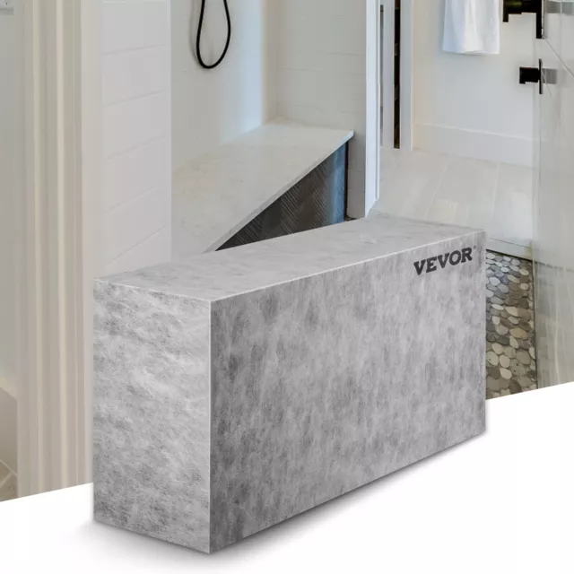 VEVOR Board Shower Bench Rectangle Ready to Tile&amp;Waterproof 38.2x11.4x20"