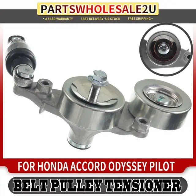 New Belt Tensioner Assembly w/ Pulley for Honda Accord Crosstour Odyssey Pilot