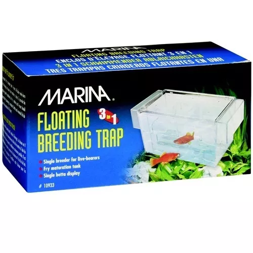 Marina Floating 3 in 1 Guppy Fish Breeding Isolation Fry Trap Hatchery Fish Tank