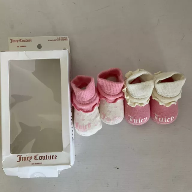 BNWB. Baby girls juicy couture booties. size 0-6 months