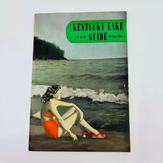 Vintage 1949 Kentucky Lake Guide Tourist Booklet C13