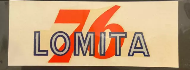 Vintage Union 76 Gasoline Station LOMITA Water Dip Transfer Decal Original