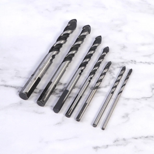 7 piezas taladro de piedra taladro de baldosas para taladro taladro de metal duro vidrio