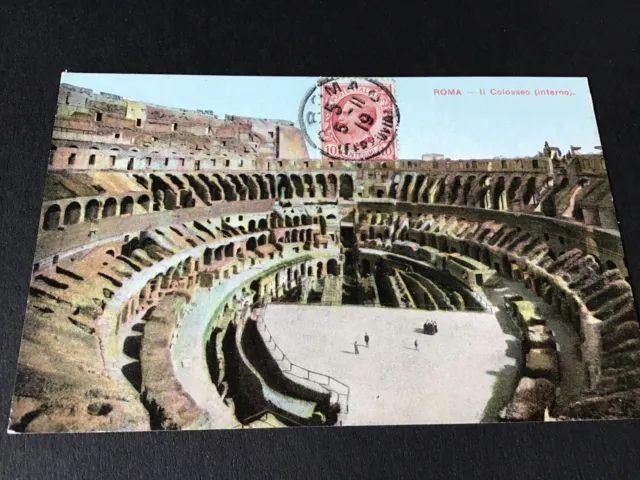 Italien 1911 Kolosseum Rom Briefmarken Karte Ref. R28684