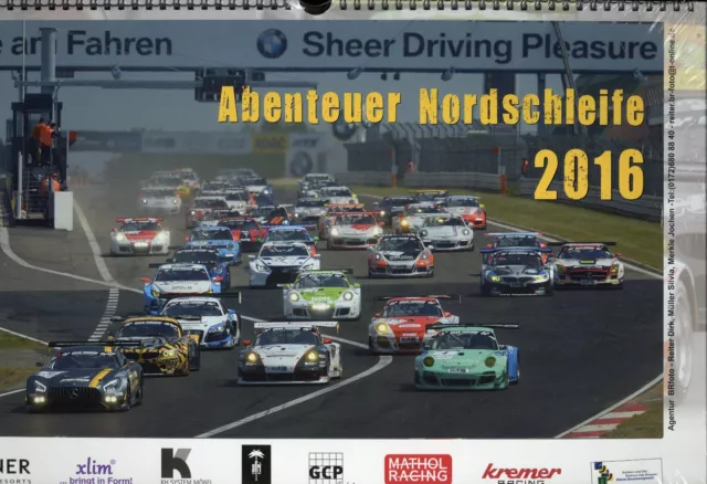 Abenteuer Nordschleife Rennsport Kalender 2016 calendar Nürburgring racing
