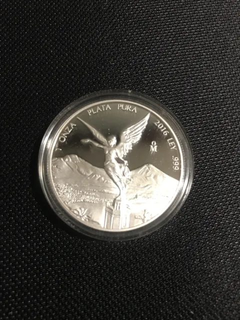 2016 Mexican Plata Pura - 1 Oz .0999 Fine Silver Proof Libertad Coin
