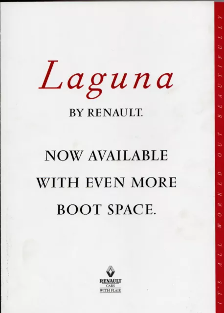 Renault Laguna Estate 1995 UK Market Launch Foldout Sales Brochure