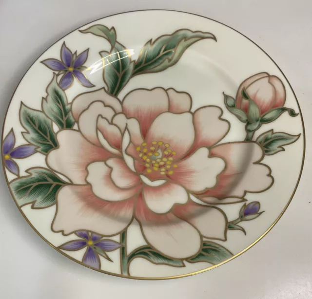 NEW Never used 80's Fitz And Floyd Palace Peony 7-1/2" Salad or Dessert Plate