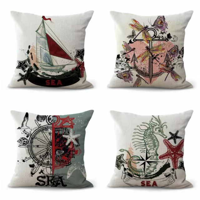 set of 4 buy replacement cushions for sealife nautical cushion covers