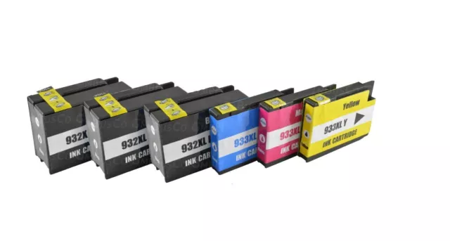 Ink & Toner Family 6 Stücke (3 Schwarz 1 Cyan 1 Magenta 1 Gelb) Tinten Ersatz fü