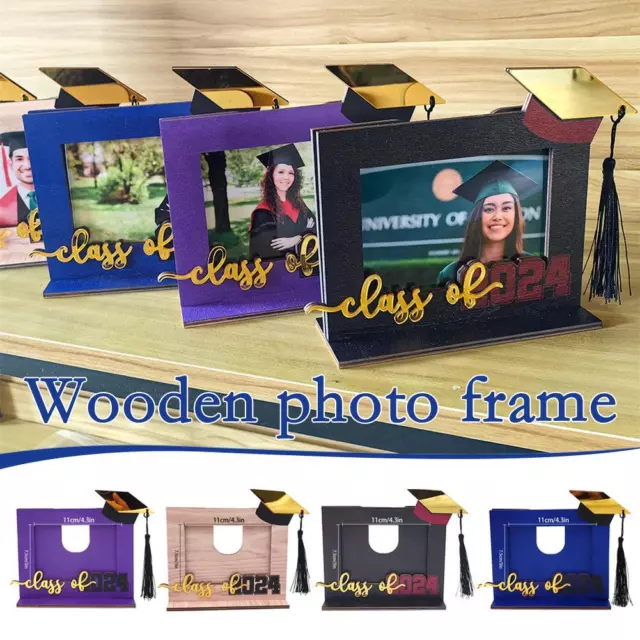 Wooden Photo Frame 3D Platform Graduation Season Gift Ornaments Wooden I7E9 Q8R9