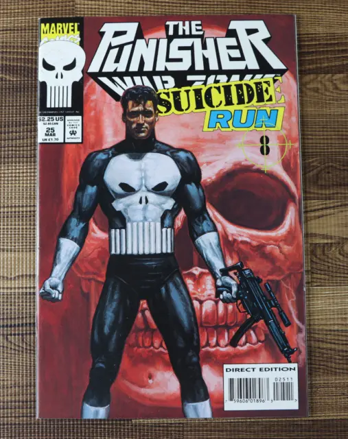 1994 Marvel Comics The Punisher War Zone #25 Suicide Run 8 VF/VF+
