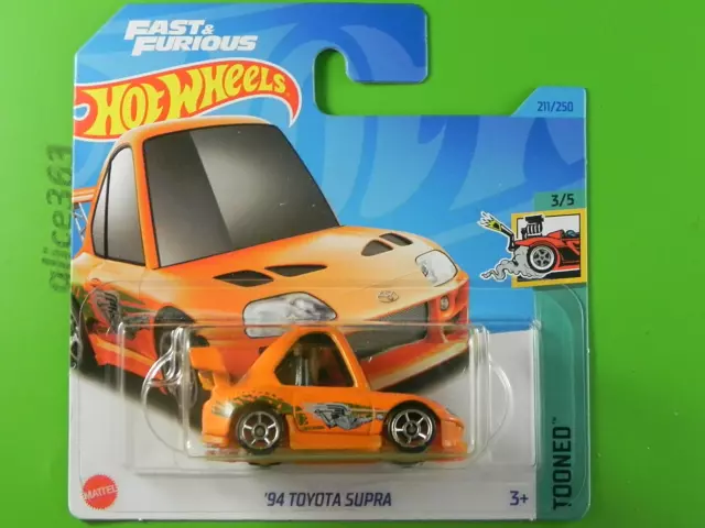 HOT WHEELS 2023 -   ´94 Toyota Supra  -  Tooned  -   211  - neu in OVP