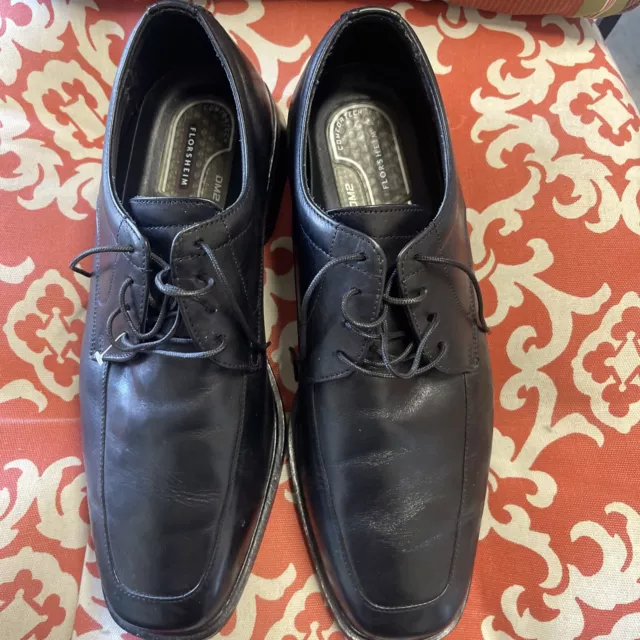 FLORSHEIM DM2 DRESS Shoes Mens Size 10.5 3E Black Leather $50.00 - PicClick