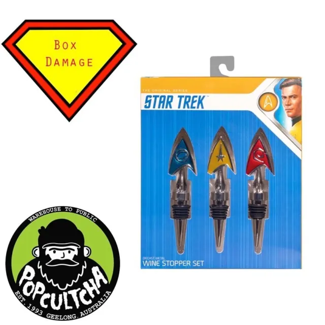 Star Trek: Original Series - Insignia Bottle Stoppers (Set of 3) *Box Damage*