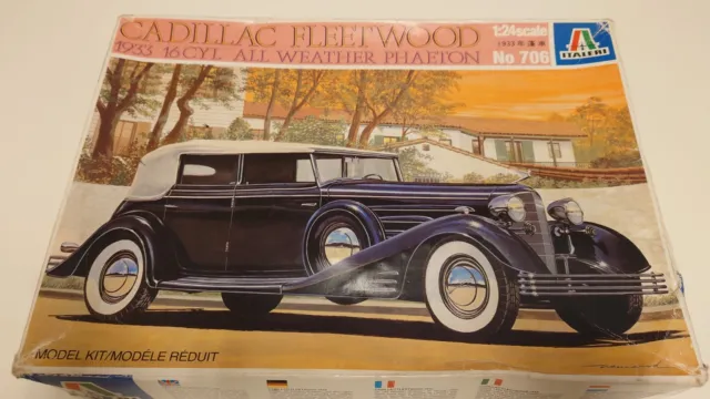 Italeri 1933 Cadillac Fleetwood - Massstab 1/25 Modellsatz Sammlung Set