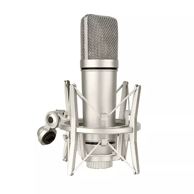 U87 Studio Condenser Microphone with Shock Mount Singing Recording Cardioid Mic