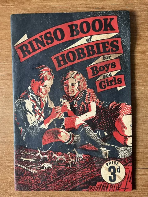 1930s RINSO BOOK of HOBBIES for Boys and Girls