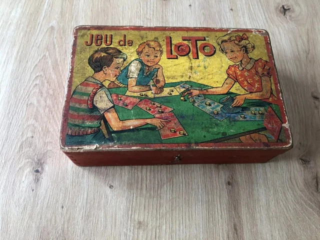 Jeu De Loto Ancien En Bois - Boîte D'origine - édition Française