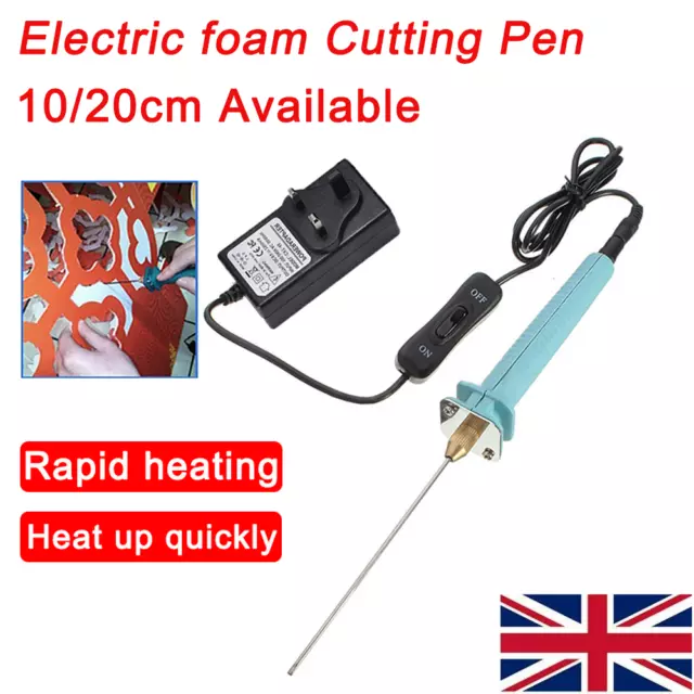 Electric Foam Cutter Pen Polystyrene Styrofoam Knife Foam Cutting Pen Tools UK