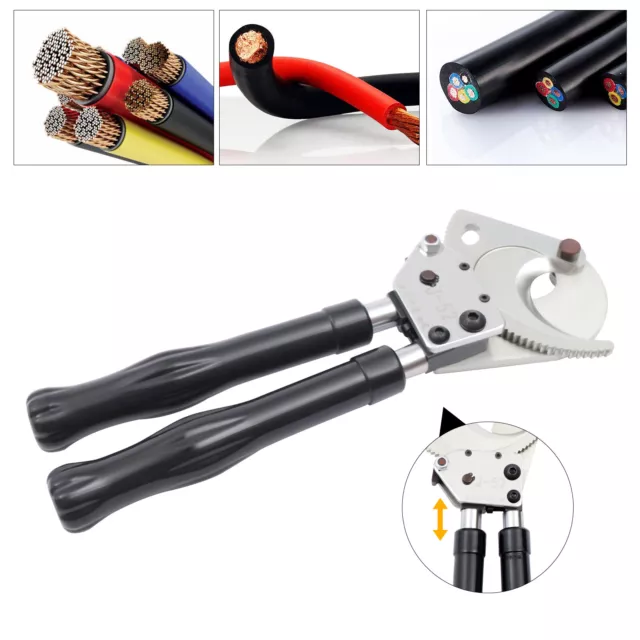 Heavy Duty 50mm Ratchet Cable Cutter Cutting Ratcheting Wire Cut Hand Tools