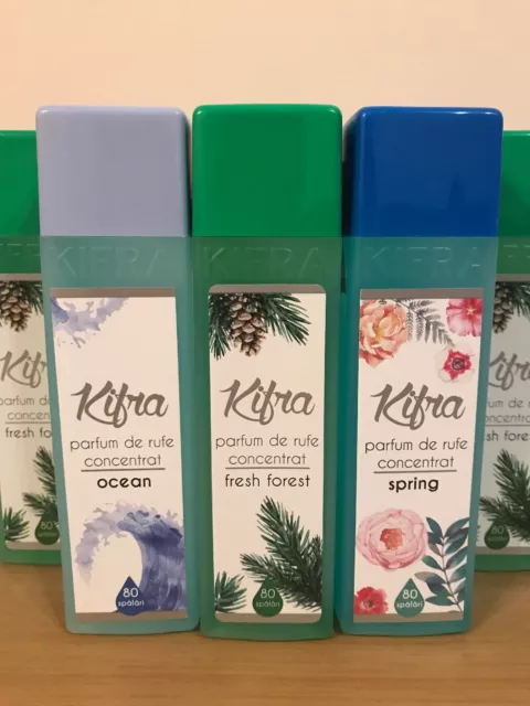 KIFRA FRESH Forest & Kifra Ocean & Kifra Spring Fabric Softener Perfume Set  3 £44.00 - PicClick UK