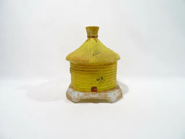 Ancienne Bonbonniere Ruche En Opaline De Foire Vallerysthal Opaline Beehive