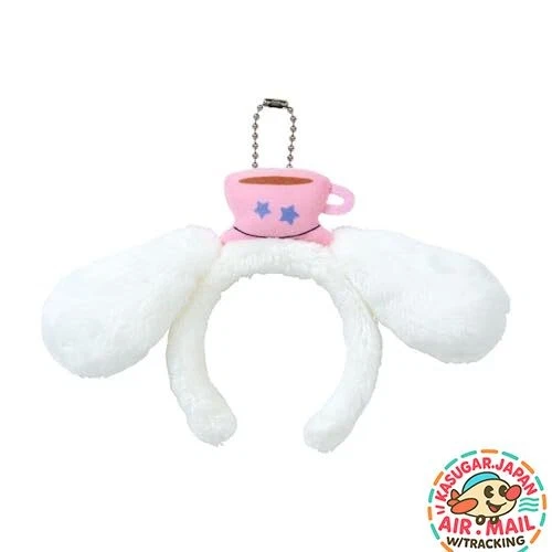 Porte-clés en peluche mascotte du visage Hello Kitty originaux du Japon