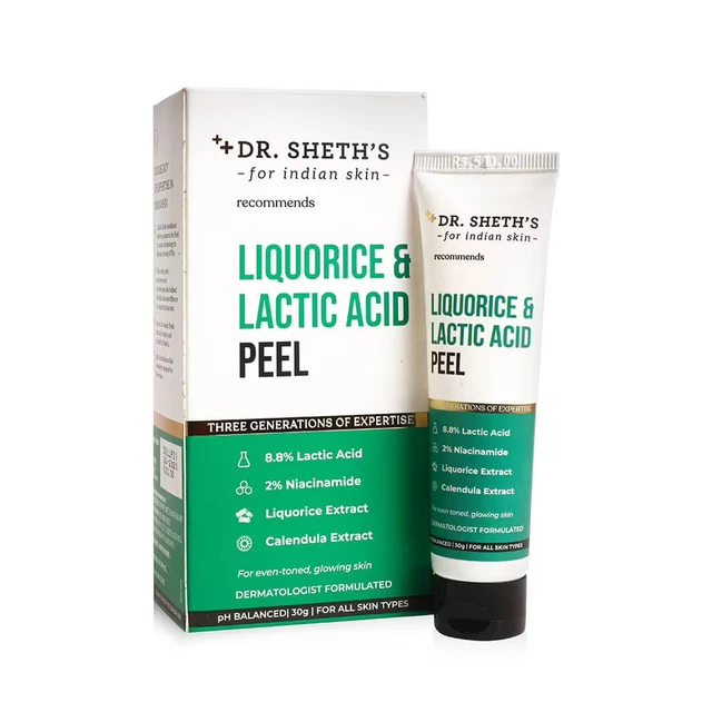 Peeling de regaliz y ácido láctico Dr. Sheth's (30 g)