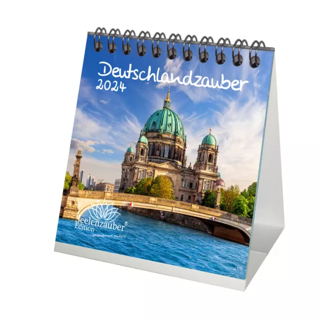 Deutschlandzauber Kalender für 2024 Format 10cm x 10cm Städte Deutschland - Seel