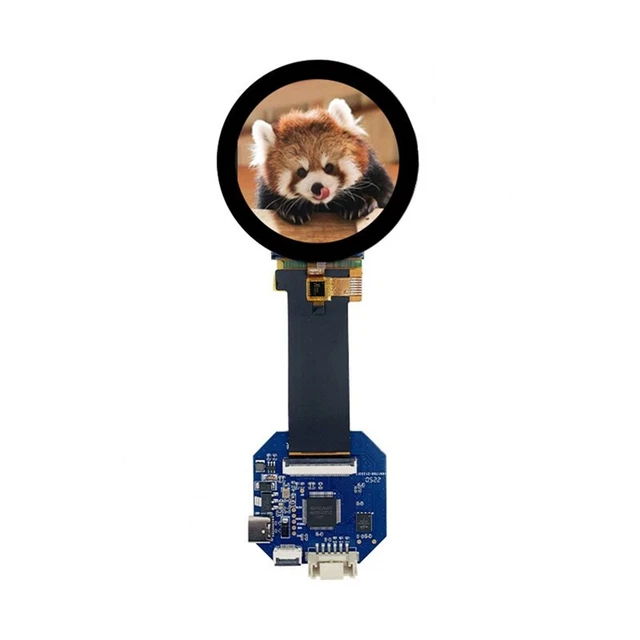 Round 2.1 LCD Screen 480 X 480 Circular IPS Display RGB-SPI-D4B3